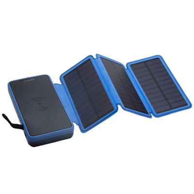 SZDoBetter 20000MAH Outdoor Portable Decthble Foldble Solar Power Bank With wireless Charger 3 solar panel