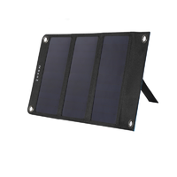 Foldable 21w Solar Panel charger with 10000mah Power bank Camping Portable